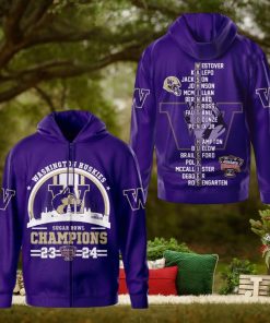 Washington Huskies Sugar Bowl Champions 23 24 3D Shirt