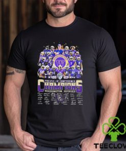 Washington Huskies Team 2023 Pacific 12 Conference Champions Signatures Shirt 1 Washington Huskies Team 2023 Pacific 12 Conference Champions Signatures Shirt