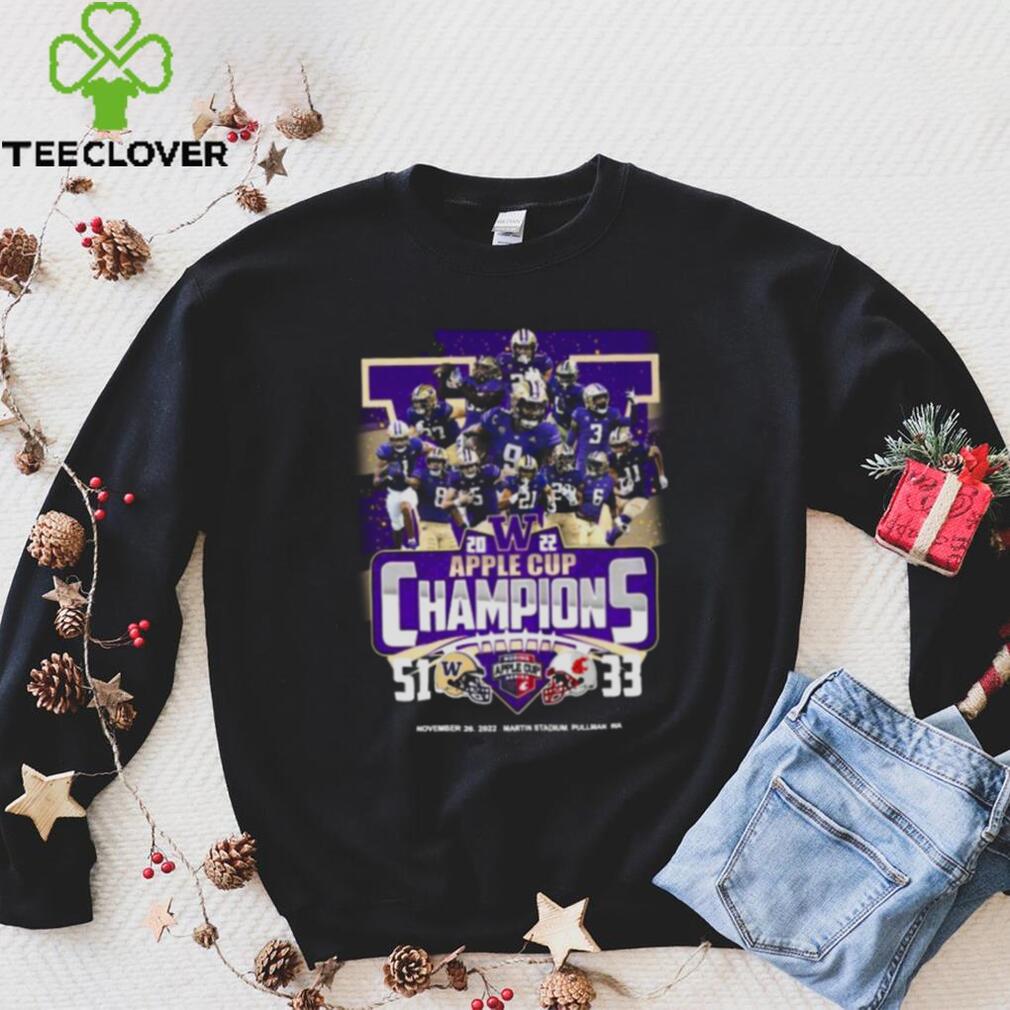 Washington Huskies Vs Washington State Cougars 51 33 2022 Apple Cup Champions shirt Washington Huskies Vs Washington State Cougars 51 33 2022 Apple Cup Champions shirt