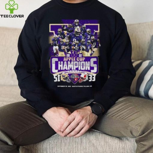 Washington Huskies Vs Washington State Cougars 51 33 2022 Apple Cup Champions shirt