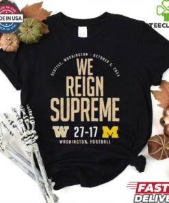 Washington Huskies Vs. Michigan Wolverines 2024 Score Shirt