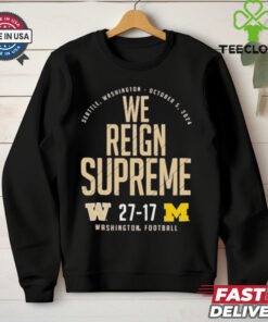 Washington Huskies Vs. Michigan Wolverines 2024 Score Shirt