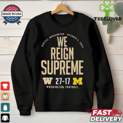 Washington Huskies Vs. Michigan Wolverines 2024 Score Shirt