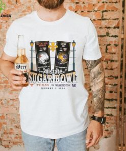 Washington Huskies Vs. Texas Longhorns 2024 Sugar Bowl Matchup Unmatched Excellence T Shirts