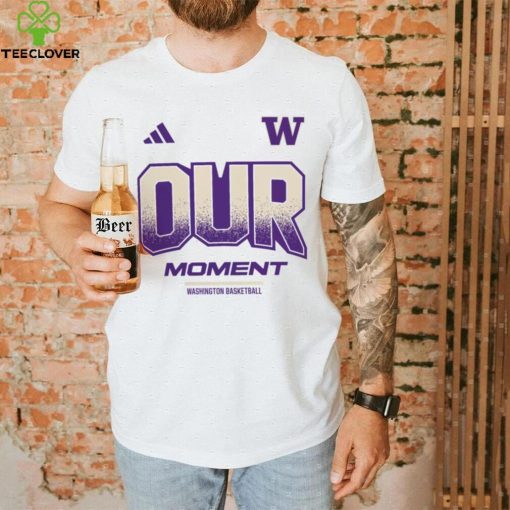 Washington Huskies White Basketball Bench T Shirt