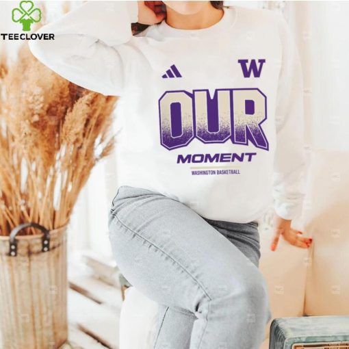 Washington Huskies White Basketball Bench T Shirt