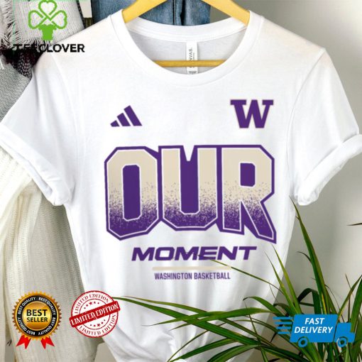 Washington Huskies White Basketball Bench T Shirt