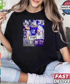 Washington Huskies Win 24 5 Northwestern Wildcats 2024 B1g Football Final Score Shirt