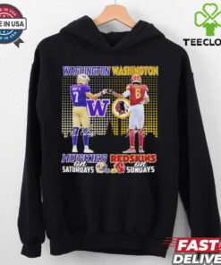 Washington Huskies on Saturdays x Washington Redskins on Sundays shirt