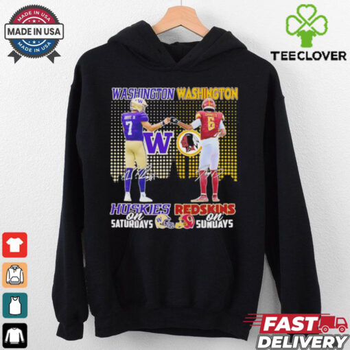 Washington Huskies on Saturdays x Washington Redskins on Sundays shirt