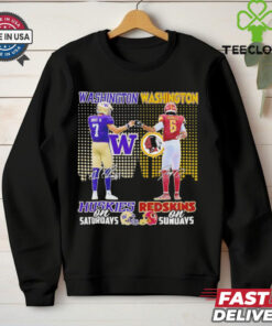 Washington Huskies on Saturdays x Washington Redskins on Sundays shirt