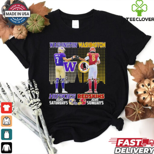 Washington Huskies on Saturdays x Washington Redskins on Sundays shirt