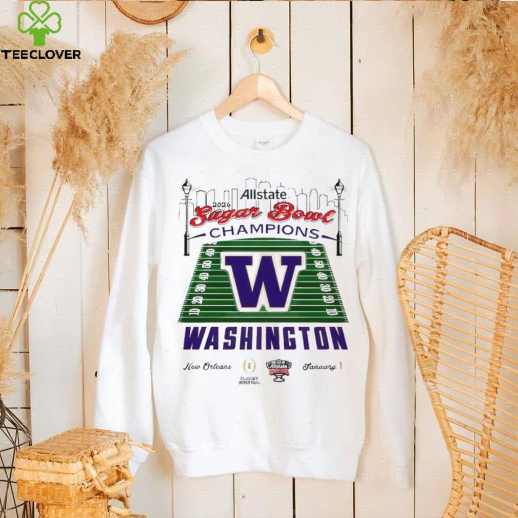 Washington Huskies sugar bowl champions New Orleans stadium shirt