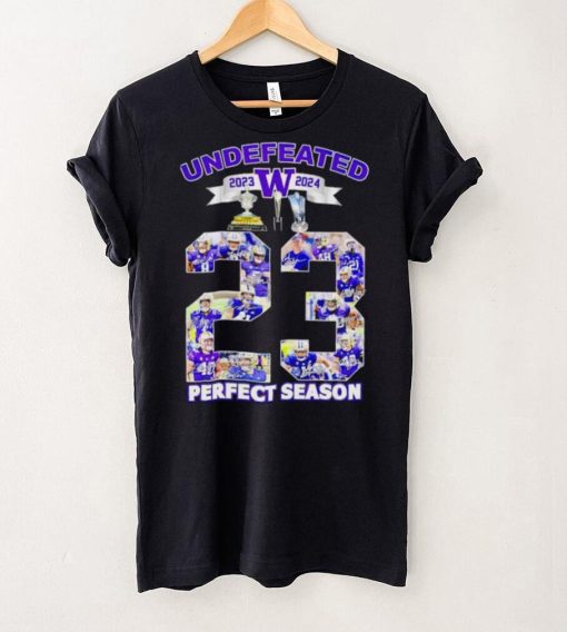 Washington Huskies undefeated 2023 2024 perfect season signatures hoodie, sweater, longsleeve, shirt v-neck, t-shirt