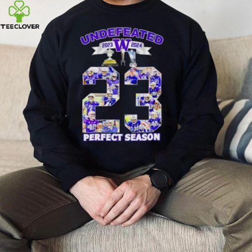 Washington Huskies undefeated 2023 2024 perfect season signatures hoodie, sweater, longsleeve, shirt v-neck, t-shirt