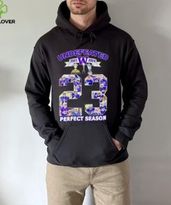 Washington Huskies undefeated 2023 2024 perfect season signatures hoodie, sweater, longsleeve, shirt v-neck, t-shirt