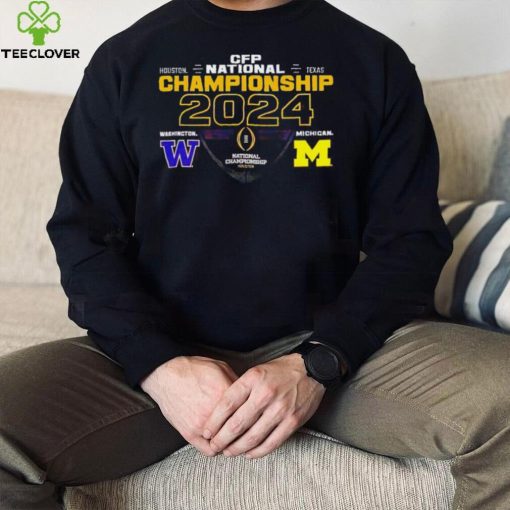 Washington Huskies vs Michigan Wolverines 2024 CFP National Championship matchup hoodie, sweater, longsleeve, shirt v-neck, t-shirt