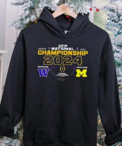 Washington Huskies vs Michigan Wolverines 2024 CFP National Championship matchup hoodie, sweater, longsleeve, shirt v-neck, t-shirt