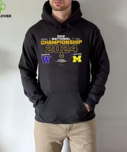 Washington Huskies vs Michigan Wolverines 2024 CFP National Championship matchup hoodie, sweater, longsleeve, shirt v-neck, t-shirt