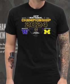 Washington Huskies vs Michigan Wolverines 2024 CFP National Championship matchup hoodie, sweater, longsleeve, shirt v-neck, t-shirt