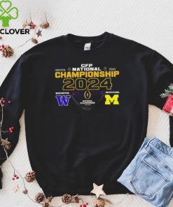 Washington Huskies vs Michigan Wolverines 2024 CFP National Championship matchup hoodie, sweater, longsleeve, shirt v-neck, t-shirt