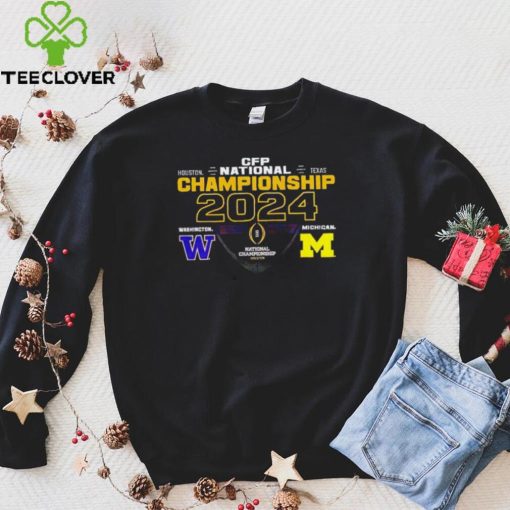 Washington Huskies vs Michigan Wolverines 2024 CFP National Championship matchup hoodie, sweater, longsleeve, shirt v-neck, t-shirt