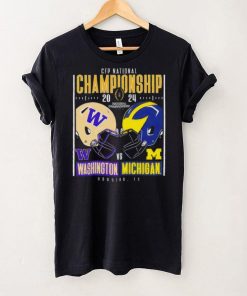 Washington Huskies vs Michigan Wolverines 2024 CFP national championship Houston Texas helmet head to head hoodie, sweater, longsleeve, shirt v-neck, t-shirt