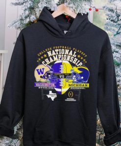 Washington Huskies vs Michigan Wolverines 2024 college football playoff national championship Houston Texas state head to head hoodie, sweater, longsleeve, shirt v-neck, t-shirt