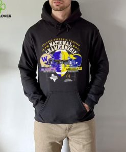 Washington Huskies vs Michigan Wolverines 2024 college football playoff national championship Houston Texas state head to head hoodie, sweater, longsleeve, shirt v-neck, t-shirt