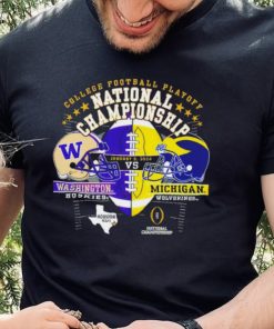 Washington Huskies vs Michigan Wolverines 2024 college football playoff national championship Houston Texas state head to head hoodie, sweater, longsleeve, shirt v-neck, t-shirt