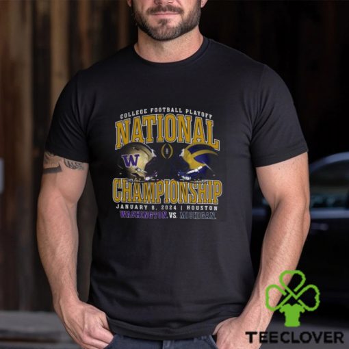 Washington Huskies vs Michigan Wolverines CFP 2024 National Championship Game Head to Head Stadium T Shirt