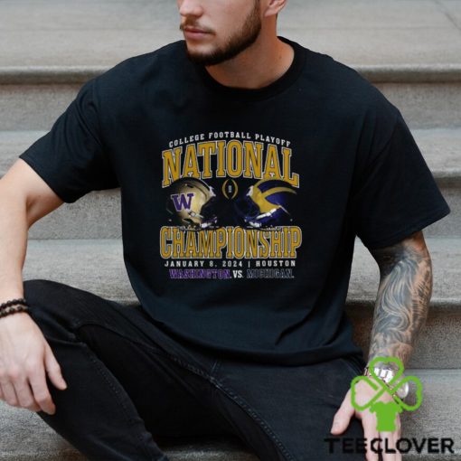 Washington Huskies vs Michigan Wolverines CFP 2024 National Championship Game Head to Head Stadium T Shirt