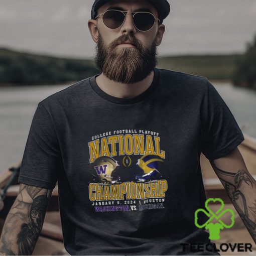 Washington Huskies vs Michigan Wolverines CFP 2024 National Championship Game Head to Head Stadium T Shirt