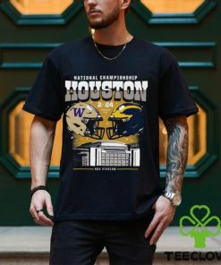 Washington Huskies vs Michigan Wolverines National Championship Houston NRG Stadium 2024 Shirt