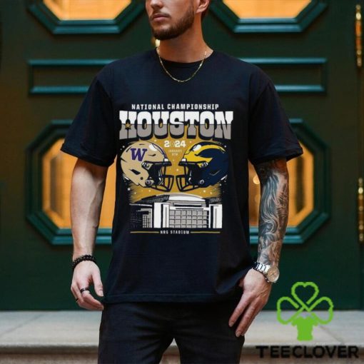 Washington Huskies vs Michigan Wolverines National Championship Houston NRG Stadium 2024 Shirt