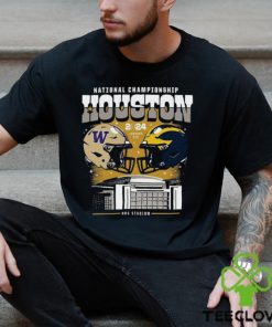 Washington Huskies vs Michigan Wolverines National Championship Houston NRG Stadium 2024 Shirt