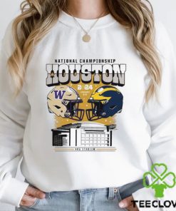 Washington Huskies vs Michigan Wolverines National Championship Houston NRG Stadium January 8th 2024 Helmet Shirt