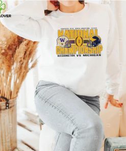 Washington Huskies vs Michigan Wolverines gold 2024 national championship bound shirt