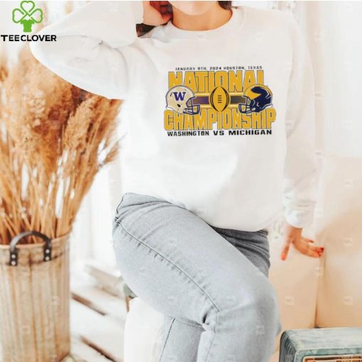 Washington Huskies vs Michigan Wolverines gold 2024 national championship bound hoodie, sweater, longsleeve, shirt v-neck, t-shirt