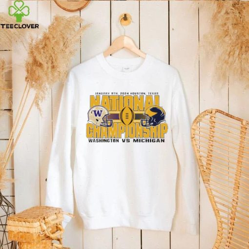 Washington Huskies vs Michigan Wolverines gold 2024 national championship bound hoodie, sweater, longsleeve, shirt v-neck, t-shirt