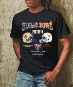 Washington Huskies vs Texas Longhorns Sugar Bowl 2024 january 1 2024 New Orleans LA head to head hoodie, sweater, longsleeve, shirt v-neck, t-shirt