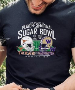 Washington Huskies vs. Texas Longhorns Blue 84 College Football Playoff 2024 Sugar Bowl Matchup T Shirt