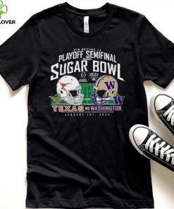 Washington Huskies vs. Texas Longhorns Blue 84 College Football Playoff 2024 Sugar Bowl Matchup T Shirt