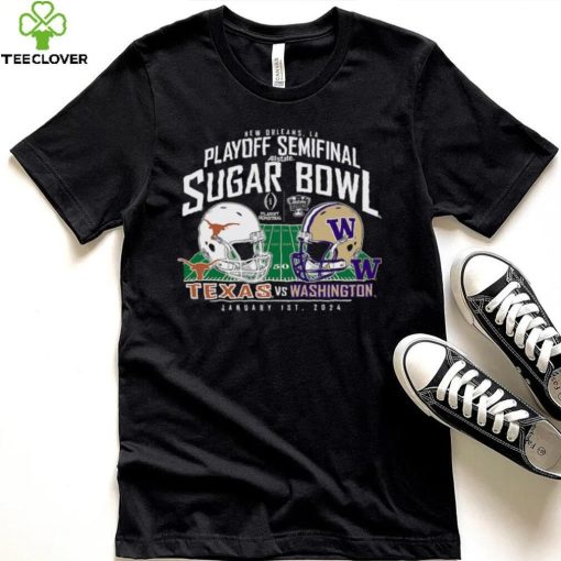 Washington Huskies vs. Texas Longhorns Blue 84 College Football Playoff 2024 Sugar Bowl Matchup T Shirt