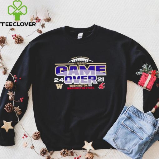 Washington Huskies vs. Washington State Cougars 2023 Apple Cup Score Game Over hoodie, sweater, longsleeve, shirt v-neck, t-shirt