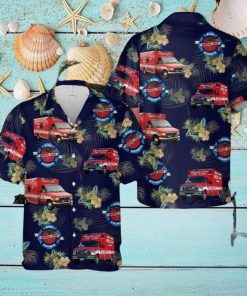 Washington King County EMS Paramedic Hawaiian Shirt Summner Vacation Shirt