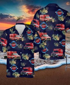 Washington King County EMS Paramedic Hawaiian Shirt Summner Vacation Shirt