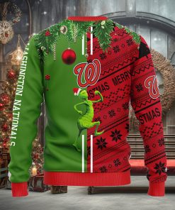 Washington Nationals Grinch & Scooby doo Christmas Ugly Sweater 1