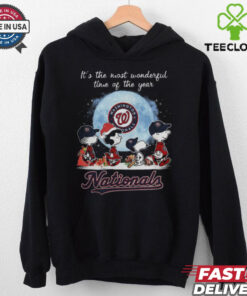 Washington Nationals It The Most Wonderful Time Of The Year Peanut Characters Christmas Shirt