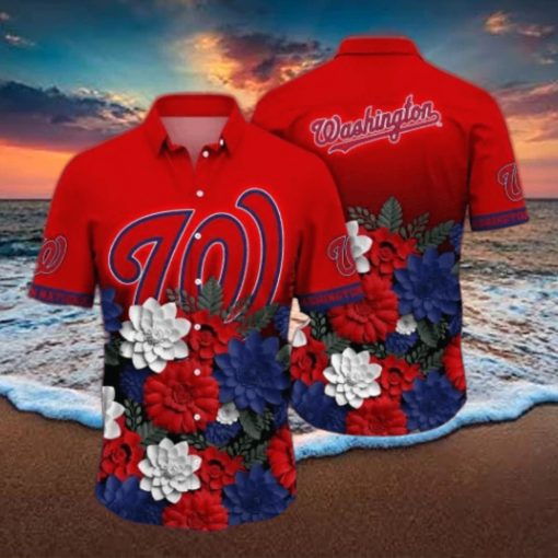 Washington Nationals MLB Flower Hawaii Shirt And Tshirt For Fans